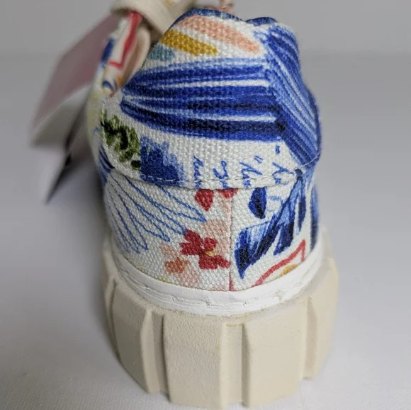 Farm Rio NEW Copacabana Flatform Sneakers size US 7 Women Floral Cotton Platform - Picture 3 of 11